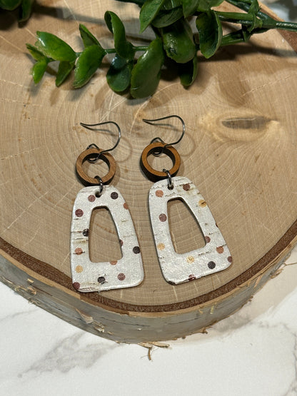 Fall Dots Open Wedge Earrings