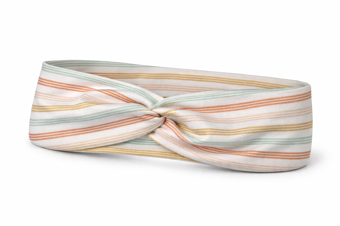 Neutral Boho Stripes Twist Headband