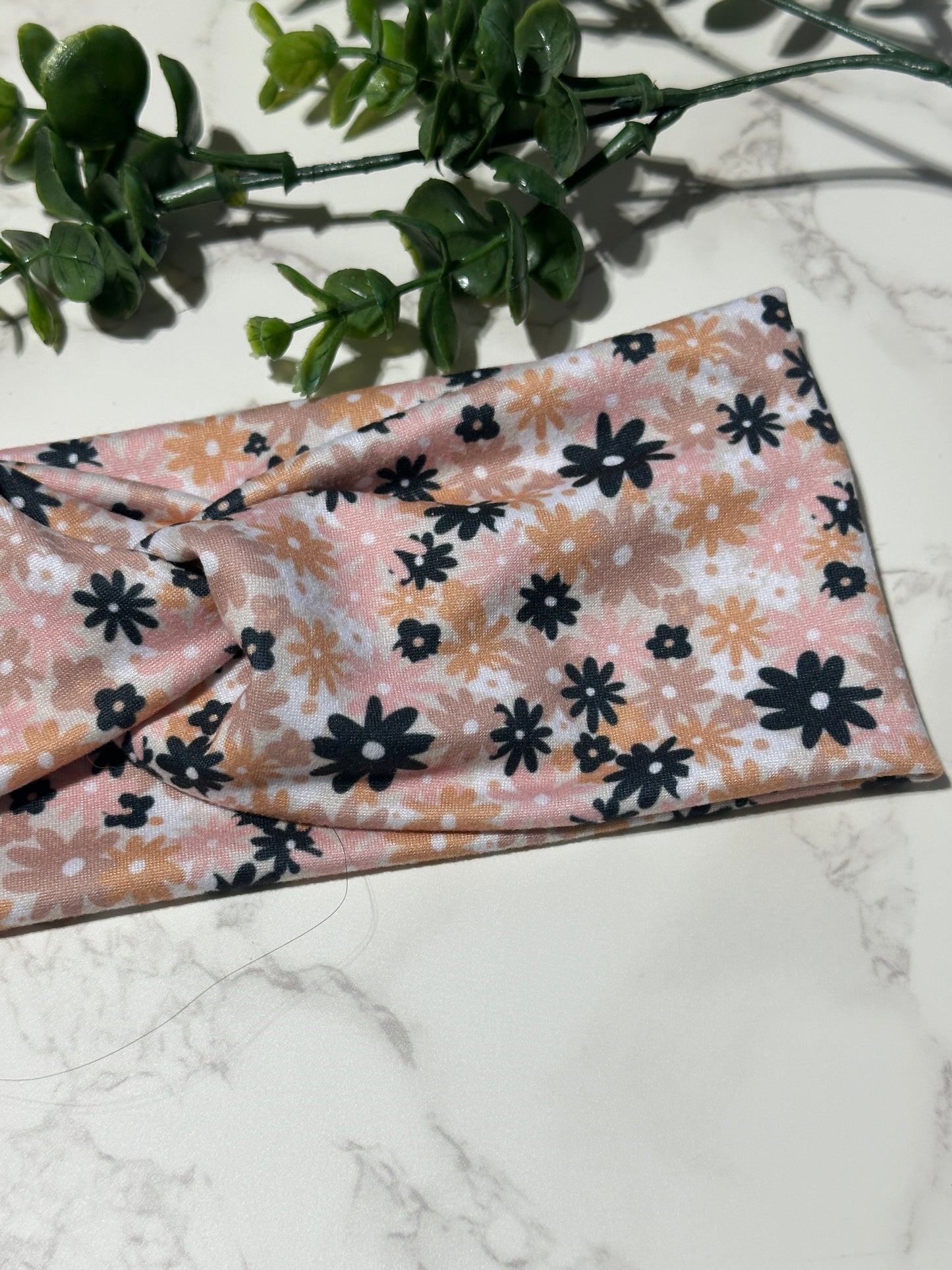 Halloween/Fall Flowers Twist Headband
