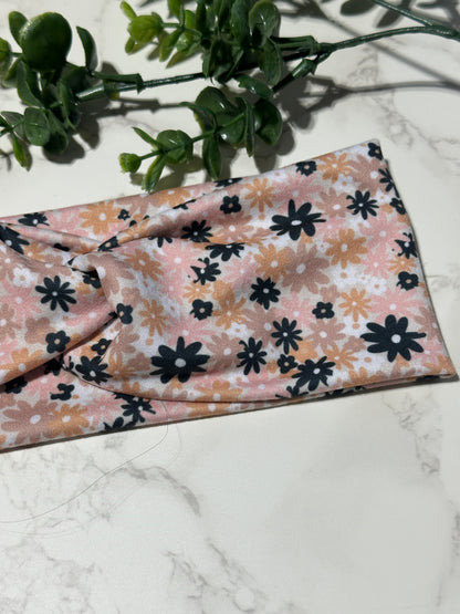 Halloween/Fall Flowers Twist Headband