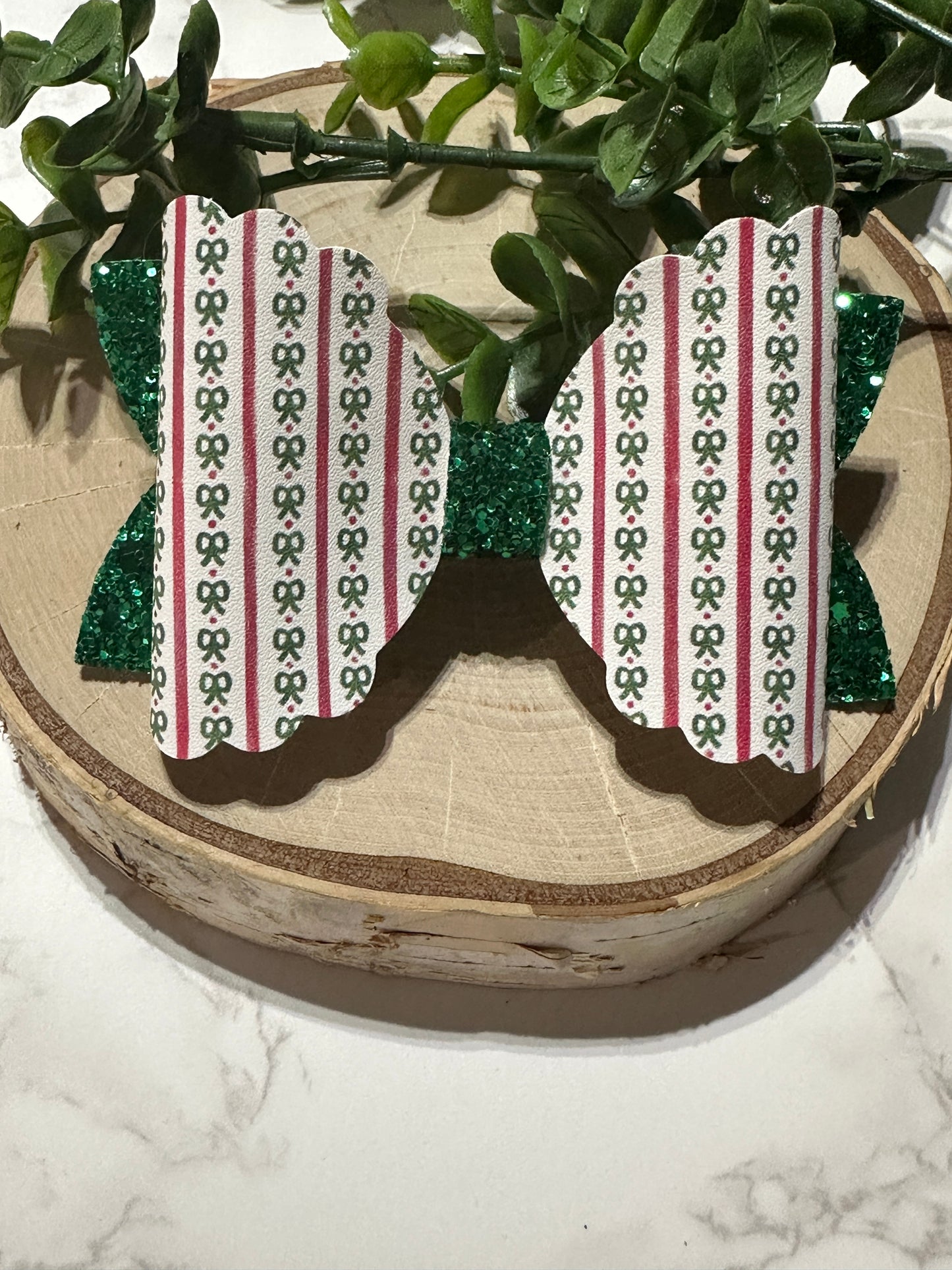 Small Bow Christmas Hairbow