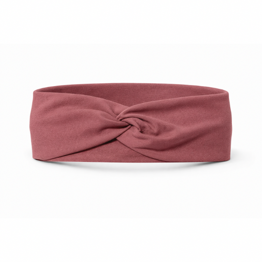 Solid Dusty Rose Twist Headband