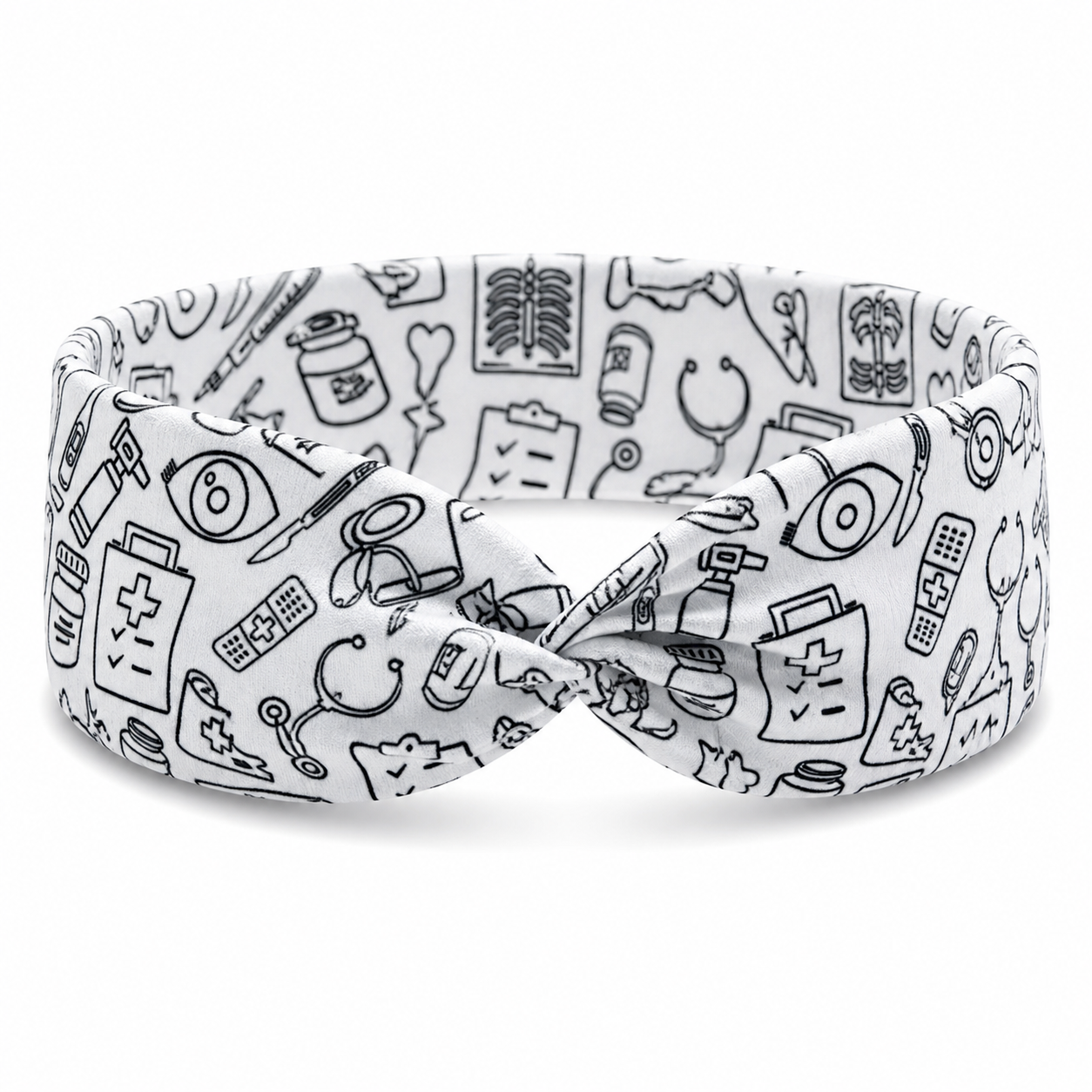 Medical Icons Twist Headband
