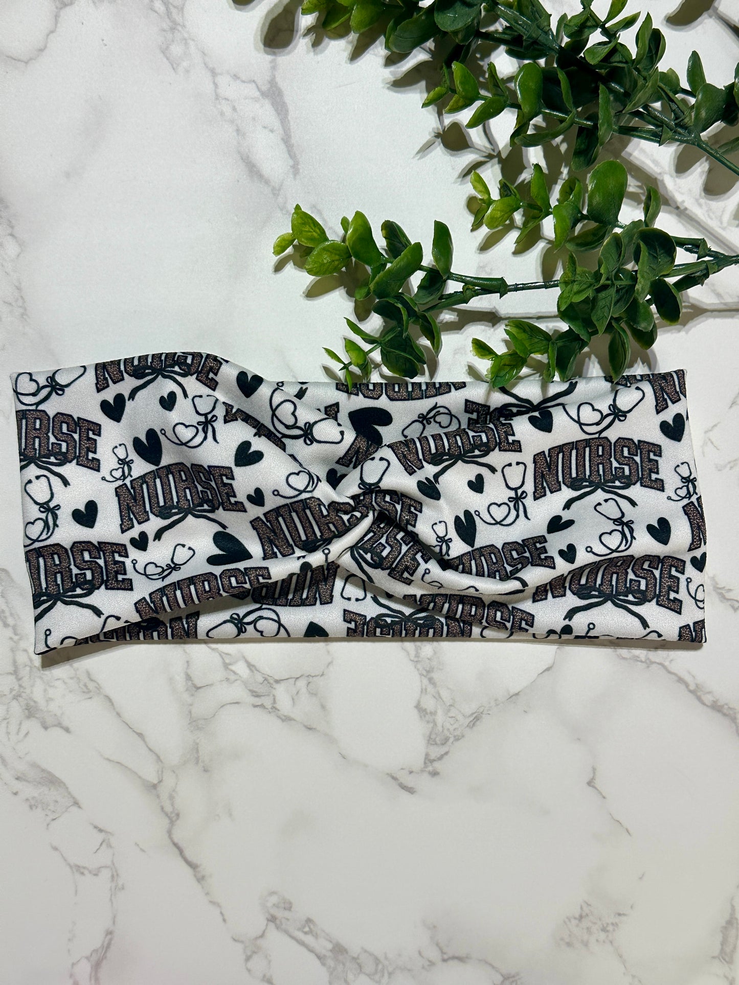 Nurse Leopard Twist Headband