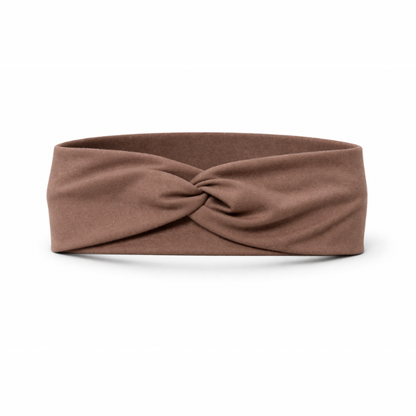 Solid Brown Twist Headband