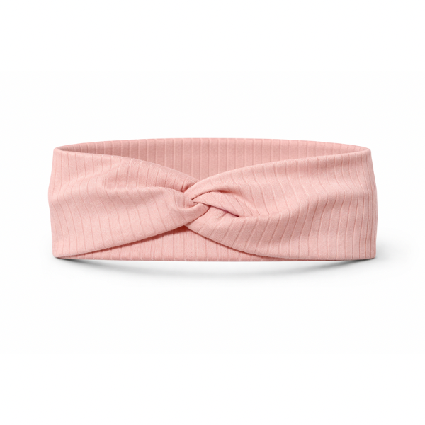Solid Peach Ribbed Twist Headband