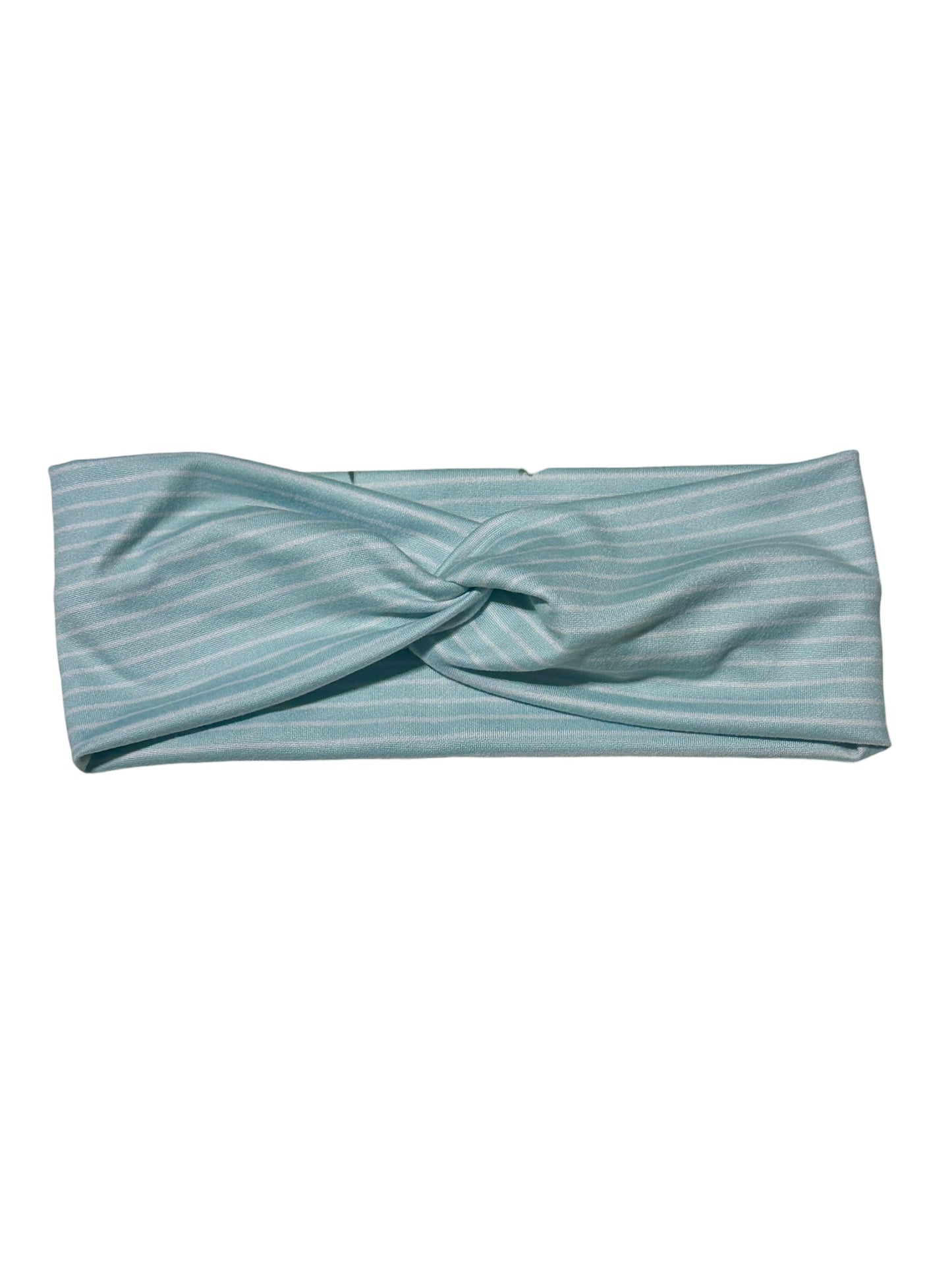 Blue/White Stripes Twist Headband