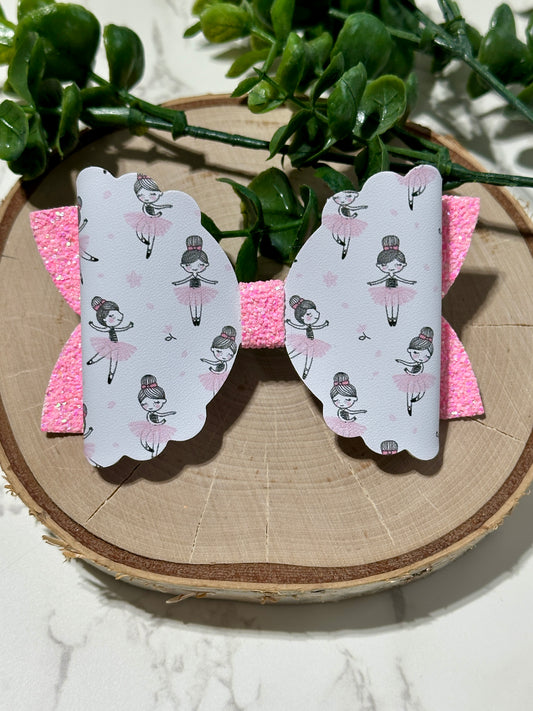 Pink Ballerina Hairbow