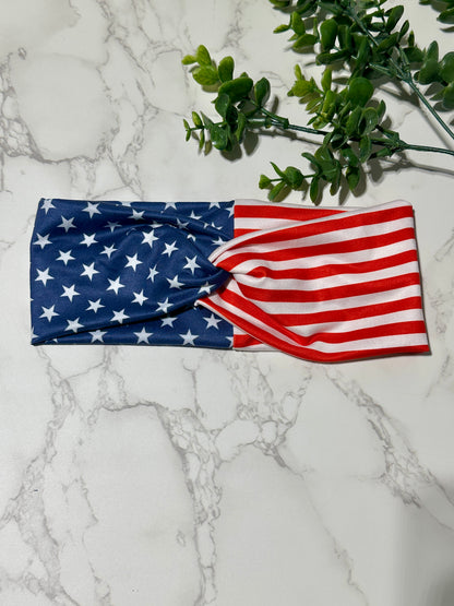 Stars and Stripes Twist Headband