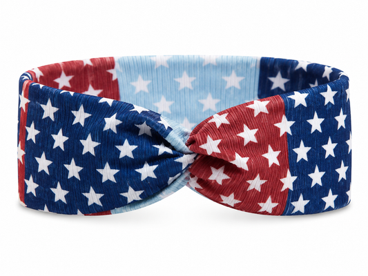 Patriotic Stars Twist Headband