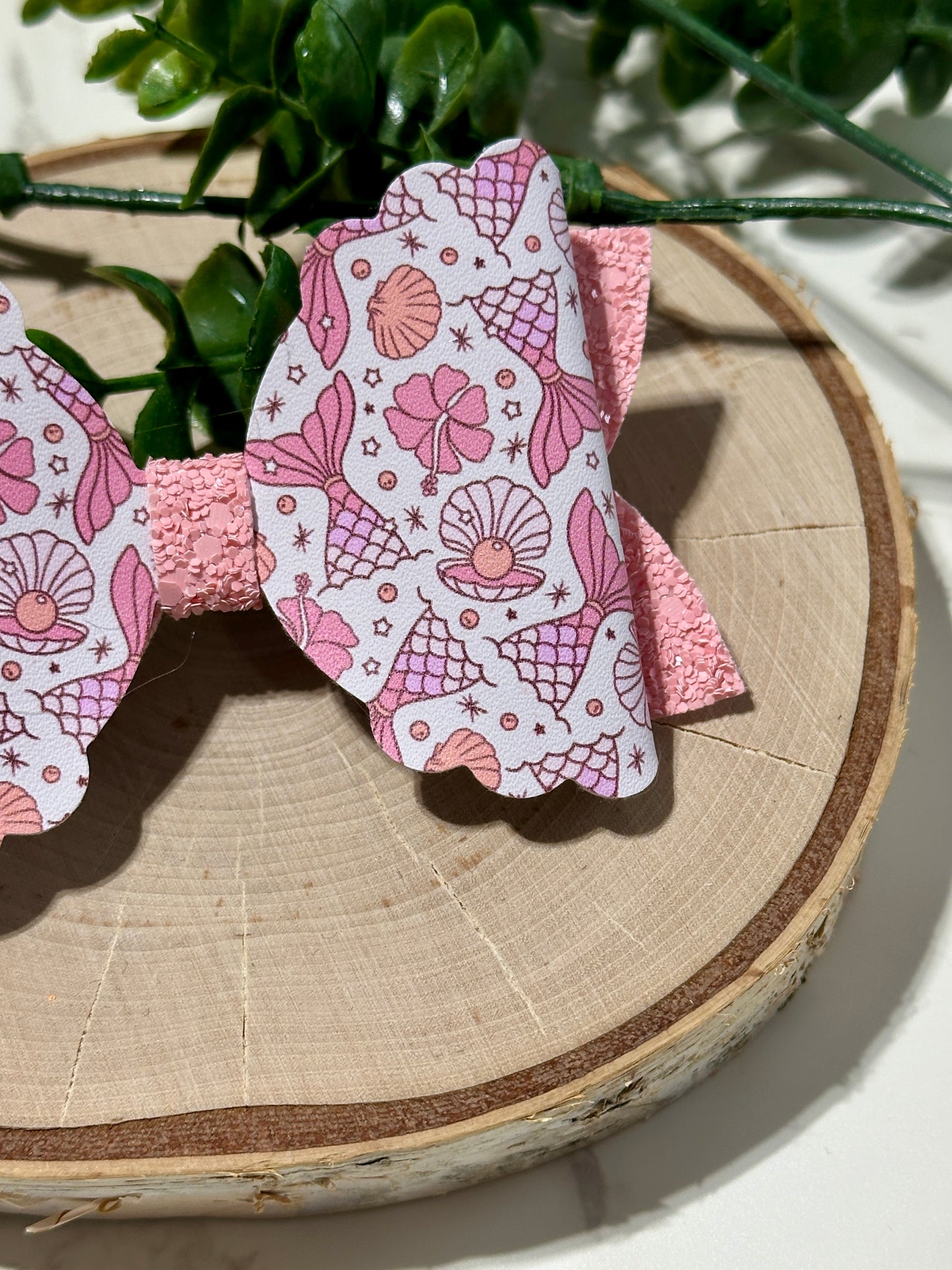 Pink Mermaid Tails Hairbow