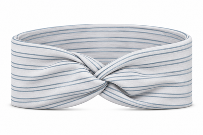 Scribble Stripes Cream Twist Headband
