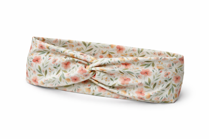 Romantic Spring Floral Twist Headband