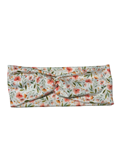 Romantic Spring Floral Twist Headband
