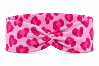 Pink Leopard/Cheetah Twist Headband