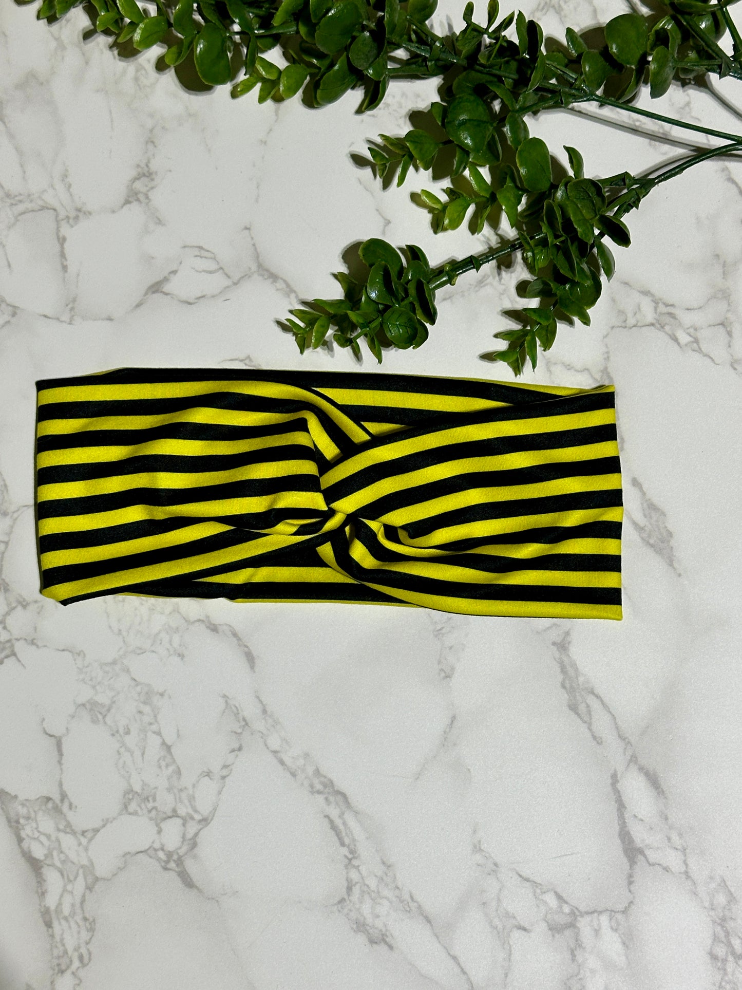 Yellow/Black Stripes Headband