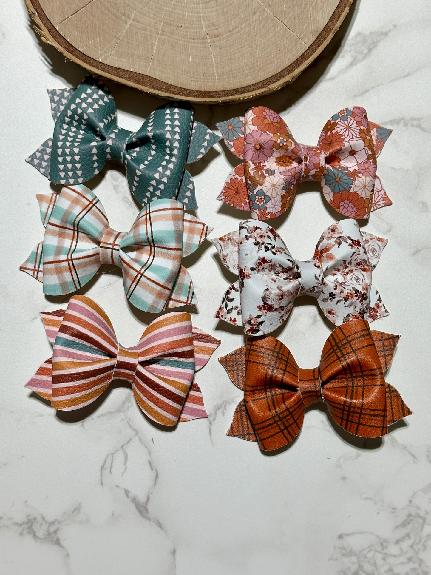 Fall Boho Collection - 3” Pinched Hairbow