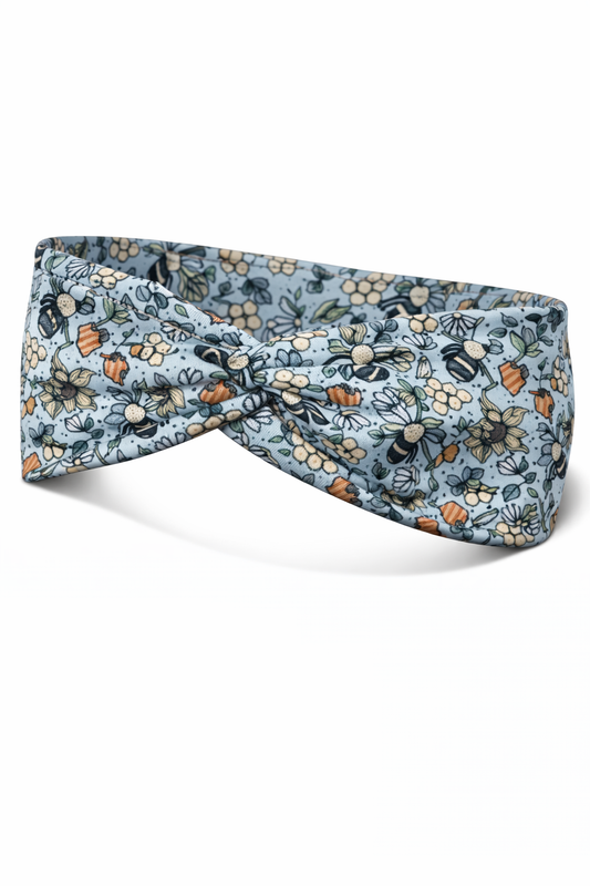 Stunning Honeybee/Honeycomb Twist Headband