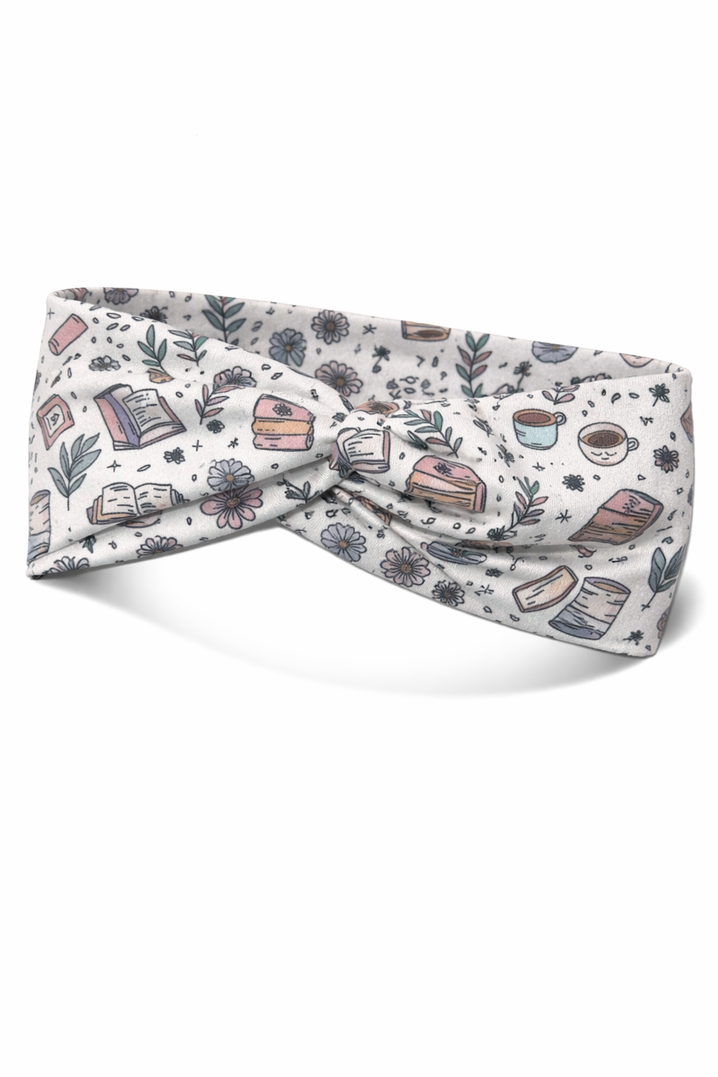 Books, Coffee, and Plants Twist Headband