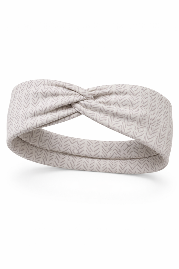 Muted Purple Chevron Twist Headband