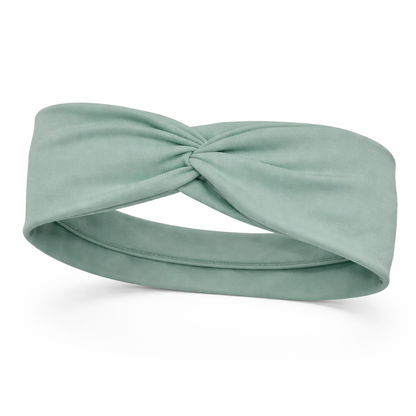 Solid Green/Blue Twist Headband