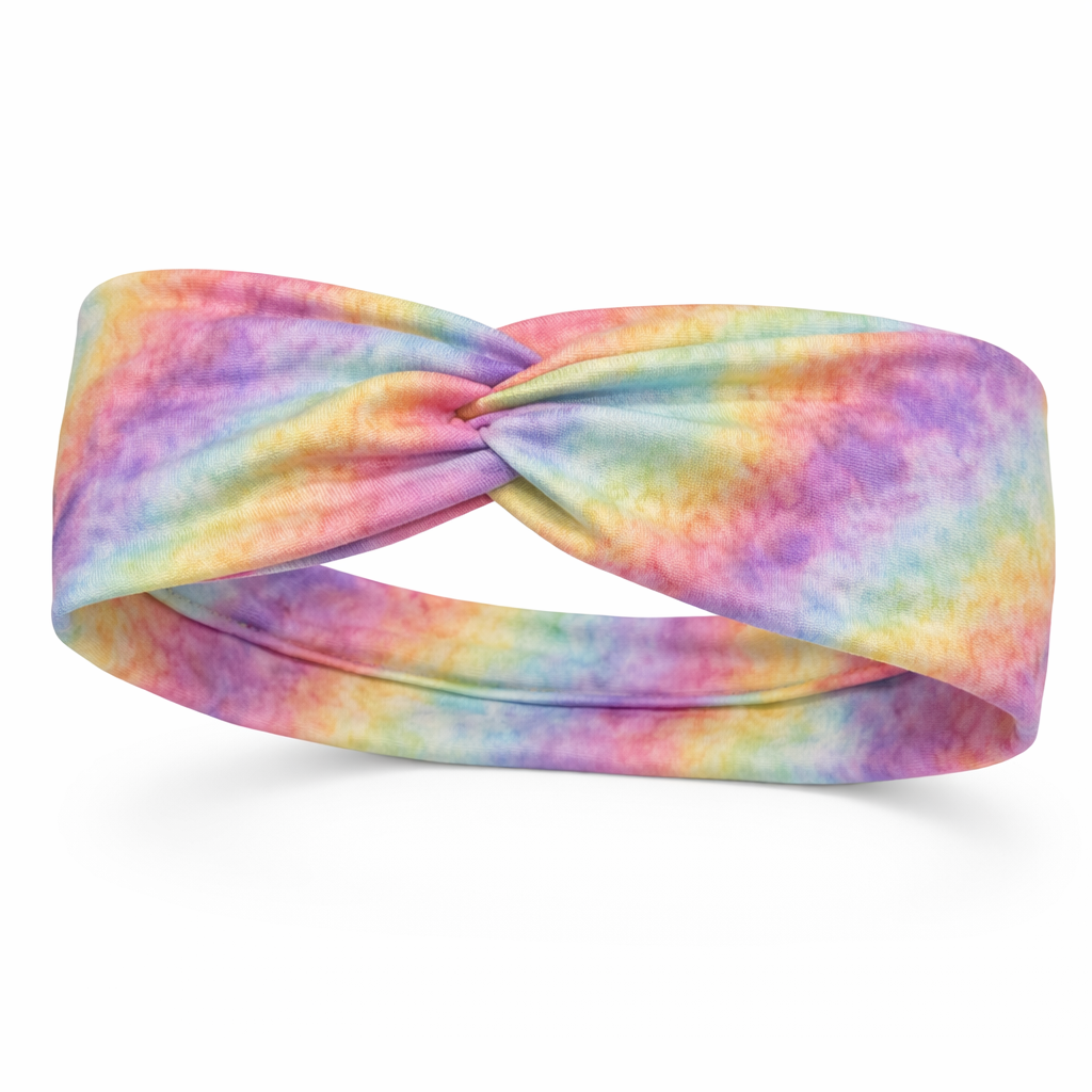 Pastel Ombre Tie Dye Twist Headband
