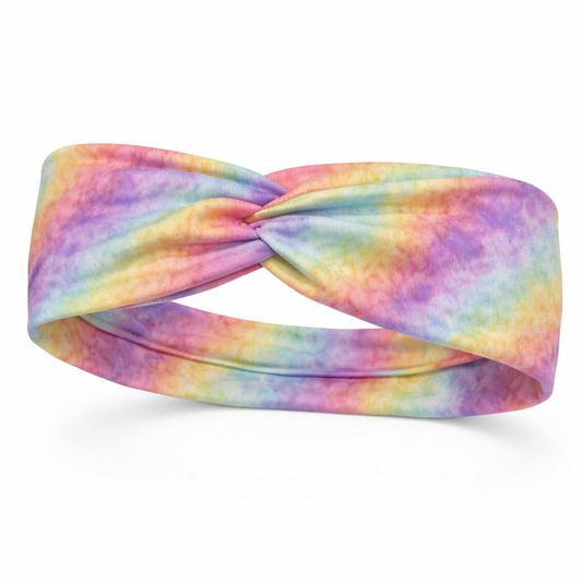 Pastel Ombre Tie Dye Twist Headband