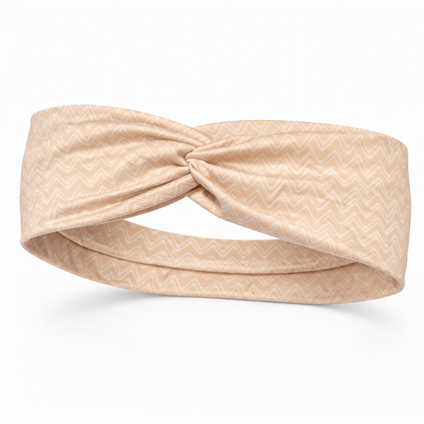Neutral Chevron Twist Headband