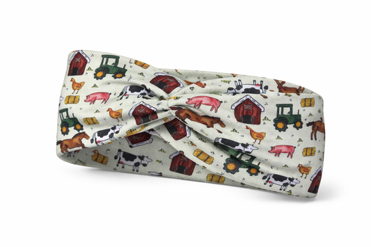 Farm Animals Twist Headband
