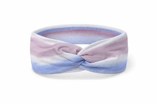 Muted Blue/Purple Ombre Twist Headband