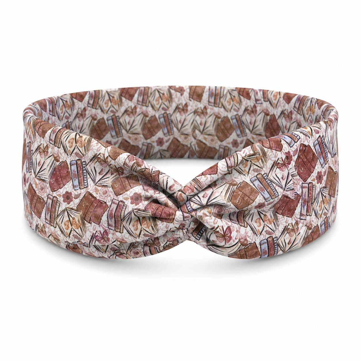 Vintage Book Stack Twist Headband