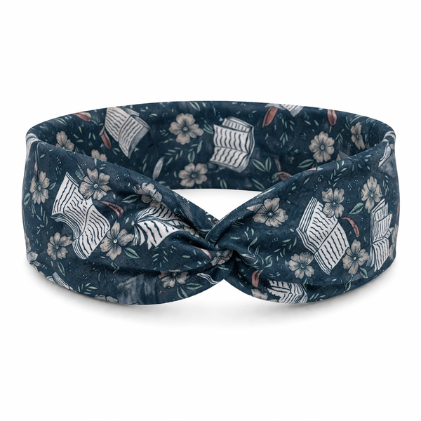 Midnight Book Lover Twist Headband