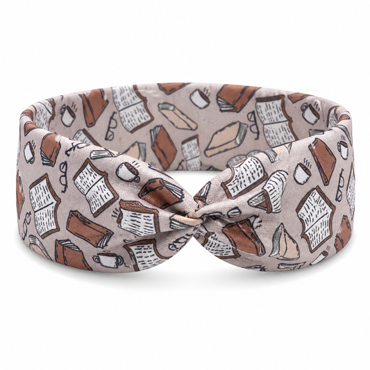 Neutral Book Lover Twist Headband
