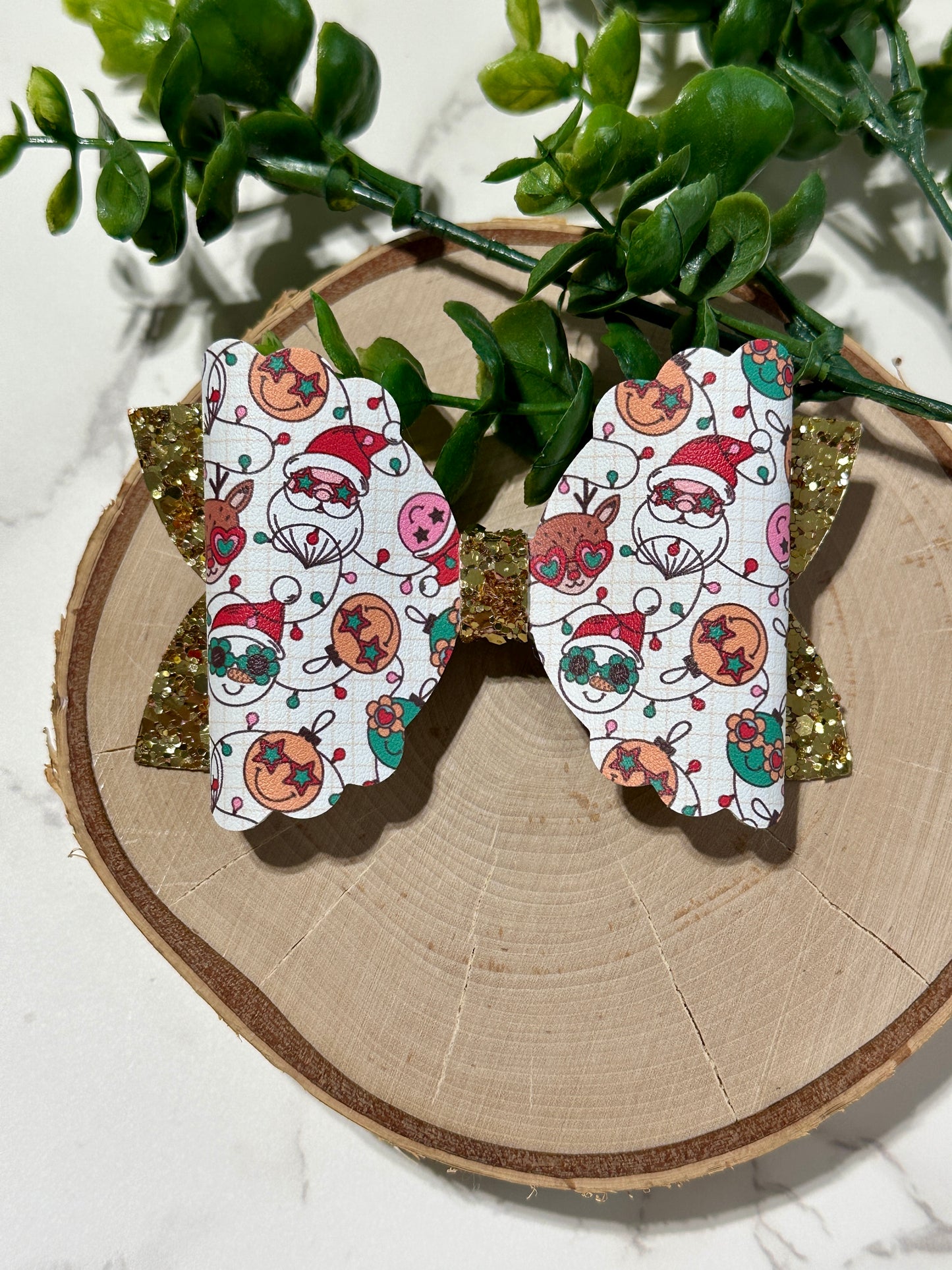 Funky Christmas Hair Bow