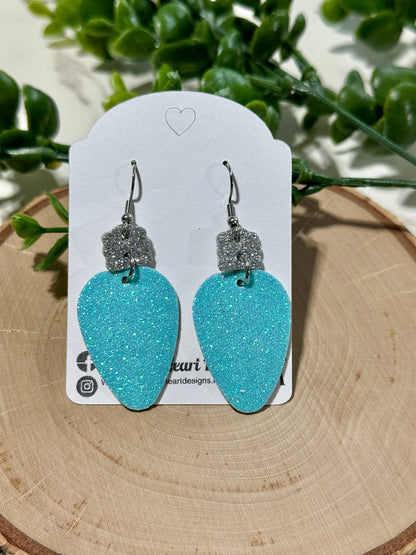 Christmas Lights Earrings - Multiple Colors