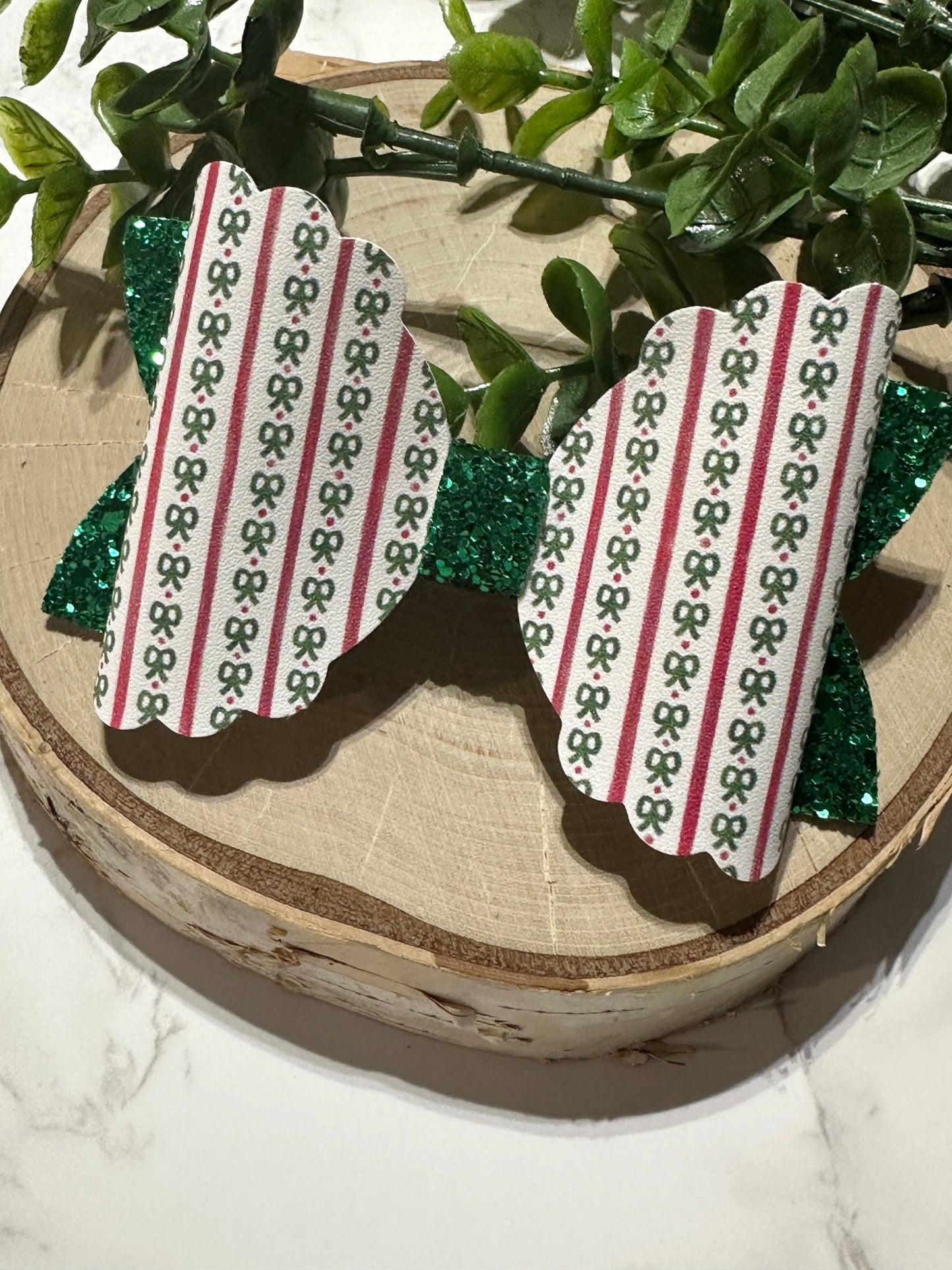 Small Bow Christmas Hairbow