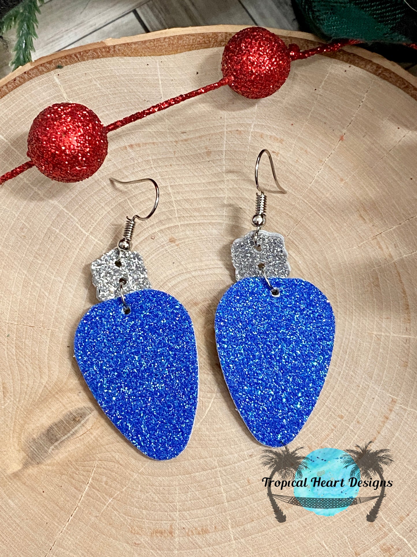 Christmas Lights Earrings - Multiple Colors