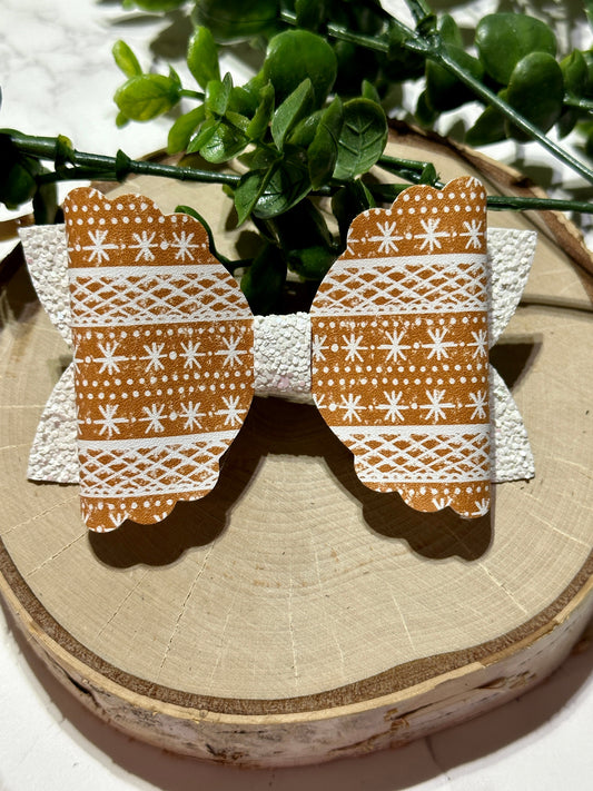 Gingerbread HairBow