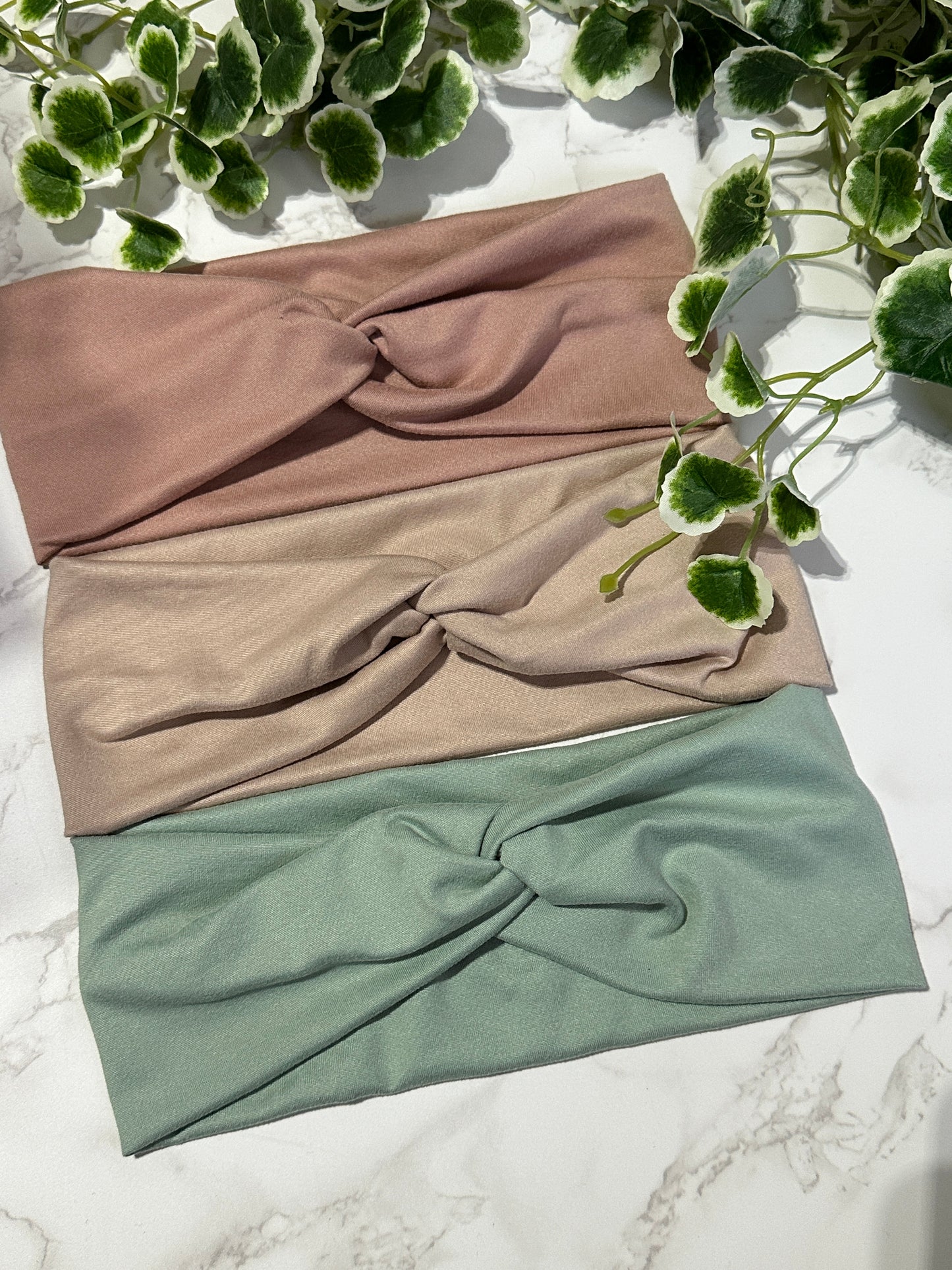 Solid Neutral Twist Headband -Multiple Colors