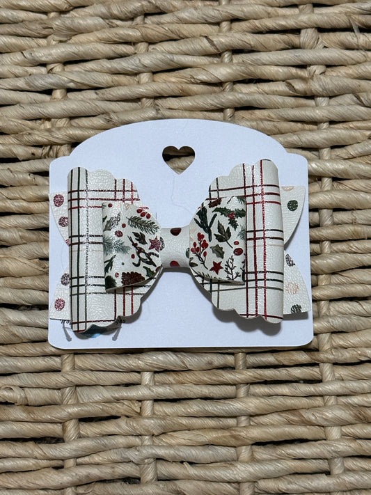Christmas time hair bow