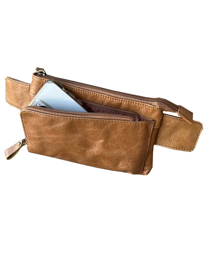 Genuine Leather Sling Belt Bag