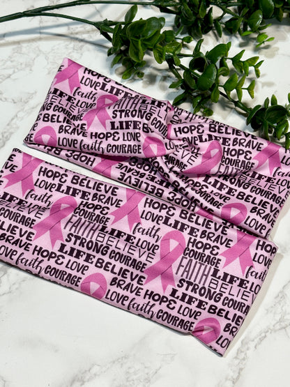 Breast Cancer Awareness Twist Headband
