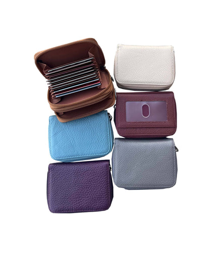 Genuine Cowhide leather credit card wallet