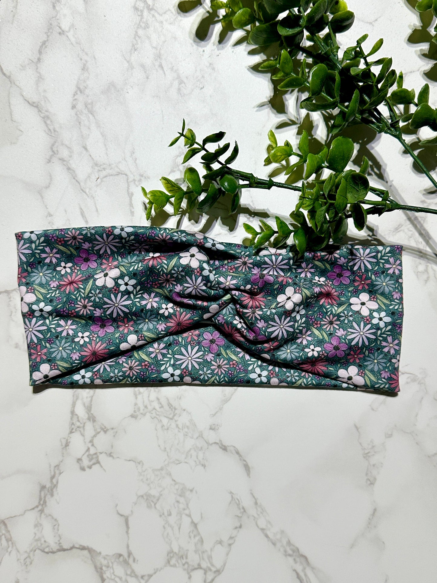 Sketchy Teal Twist Headband - Multiple styles