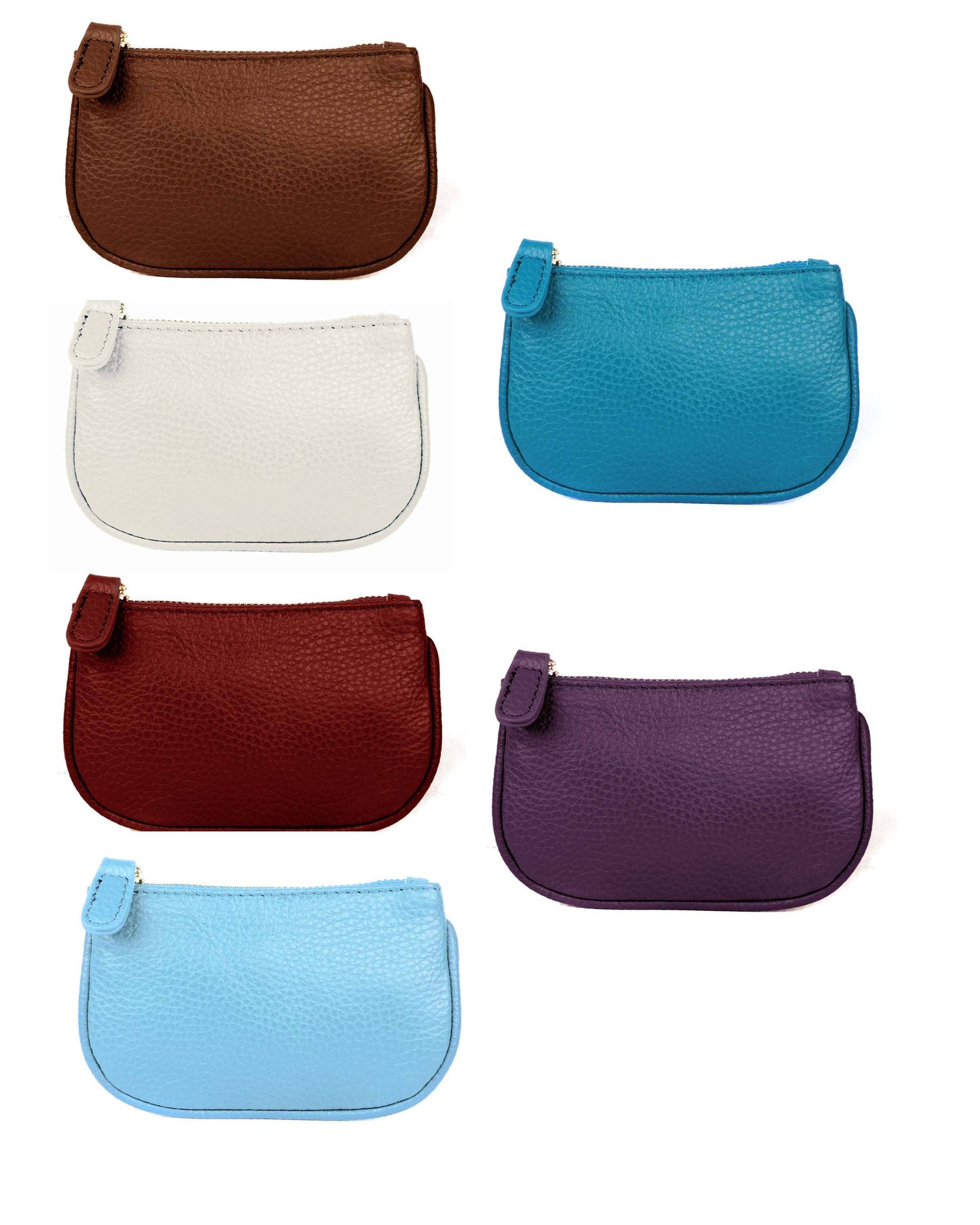 Genuine cowhide leather coin purse