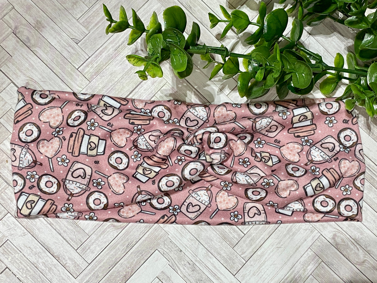 Love coffee - twist headband - 3 styles